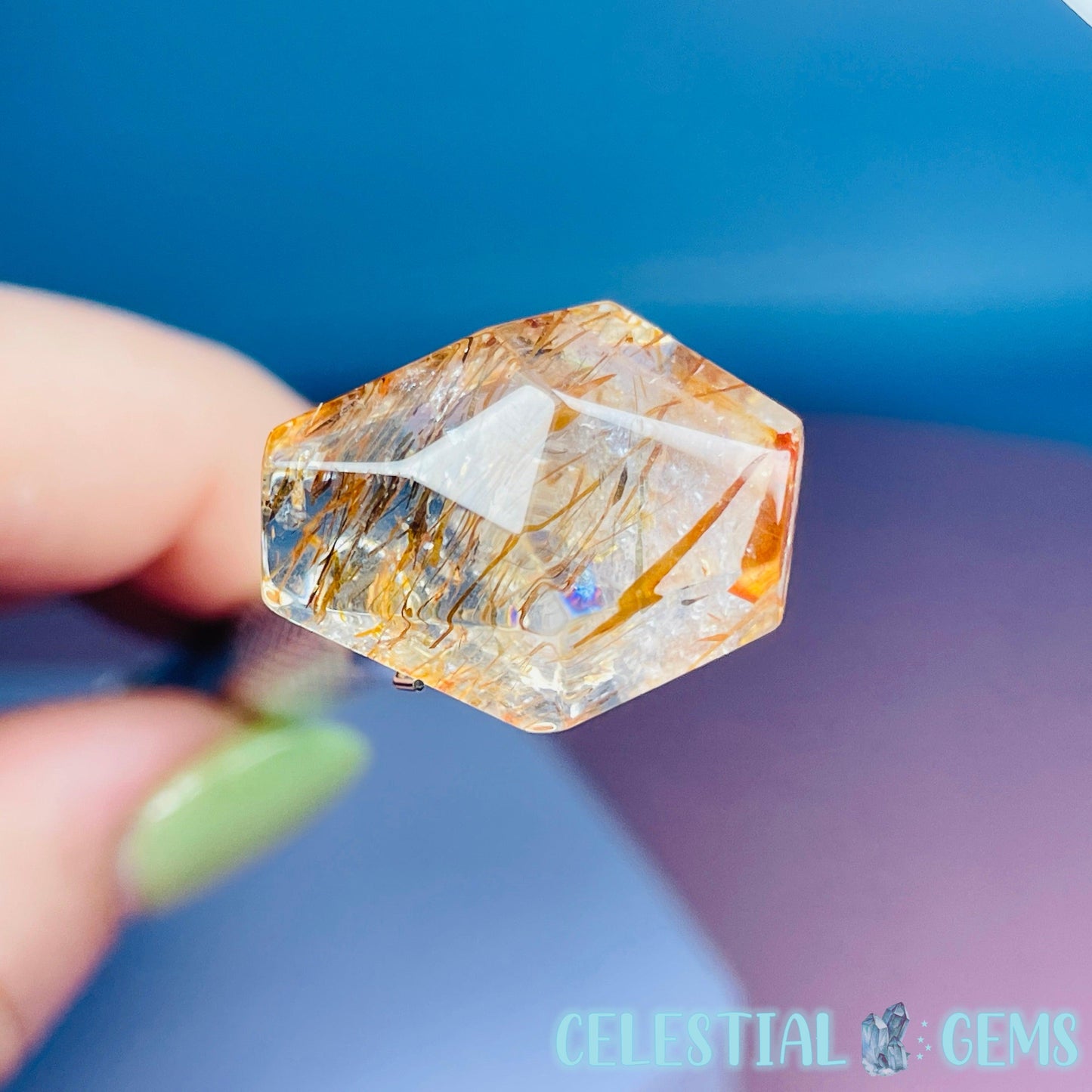 Rutilated Quartz Mini Gemstone Specimen