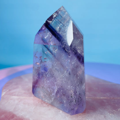 High Grade Trapiche Amethyst Chunky Medium Tower (Video)