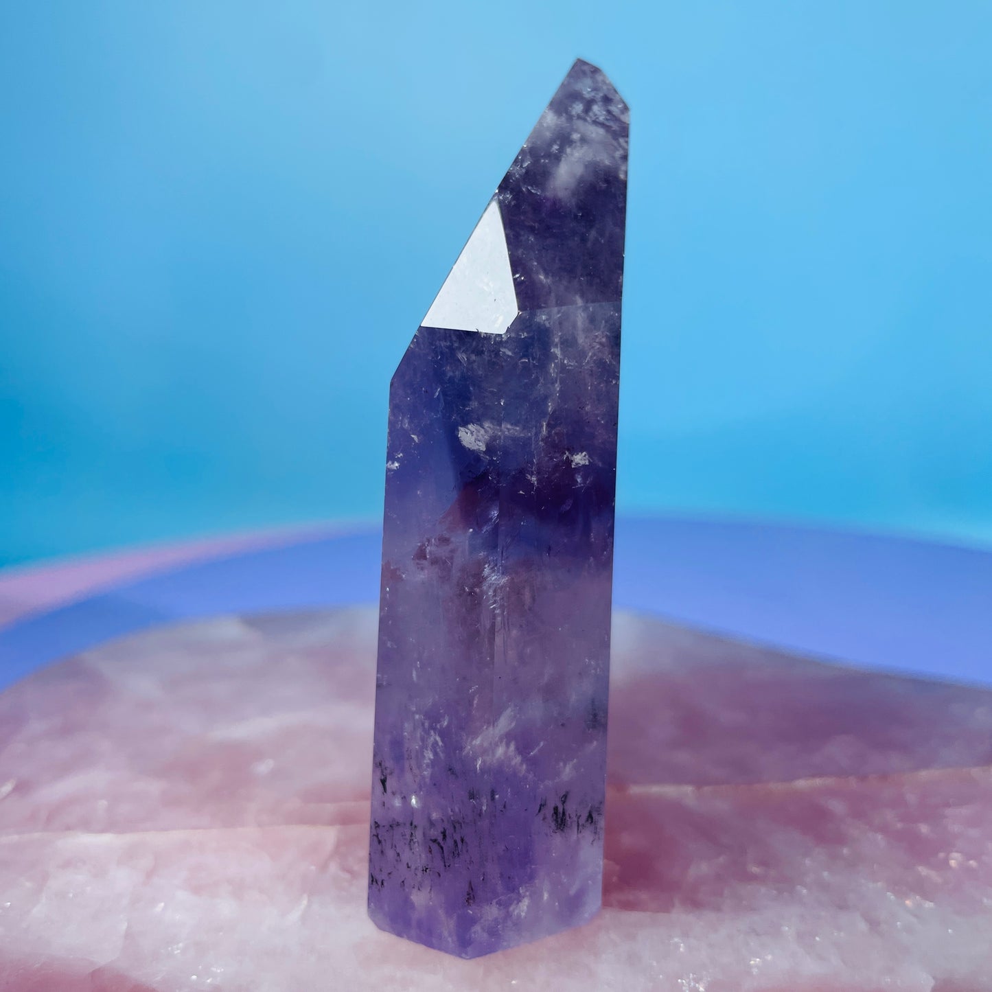 High Grade Trapiche Amethyst Chunky Medium Tower (Video)