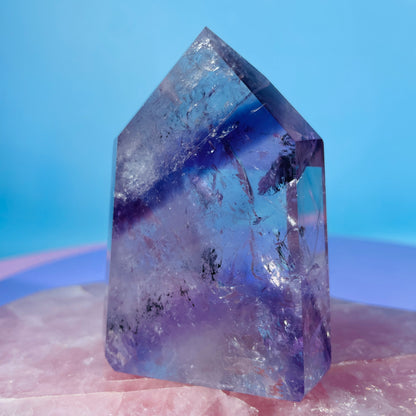 High Grade Trapiche Amethyst Chunky Medium Tower (Video)