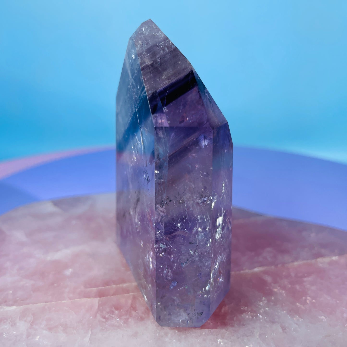 High Grade Trapiche Amethyst Chunky Medium Tower (Video)