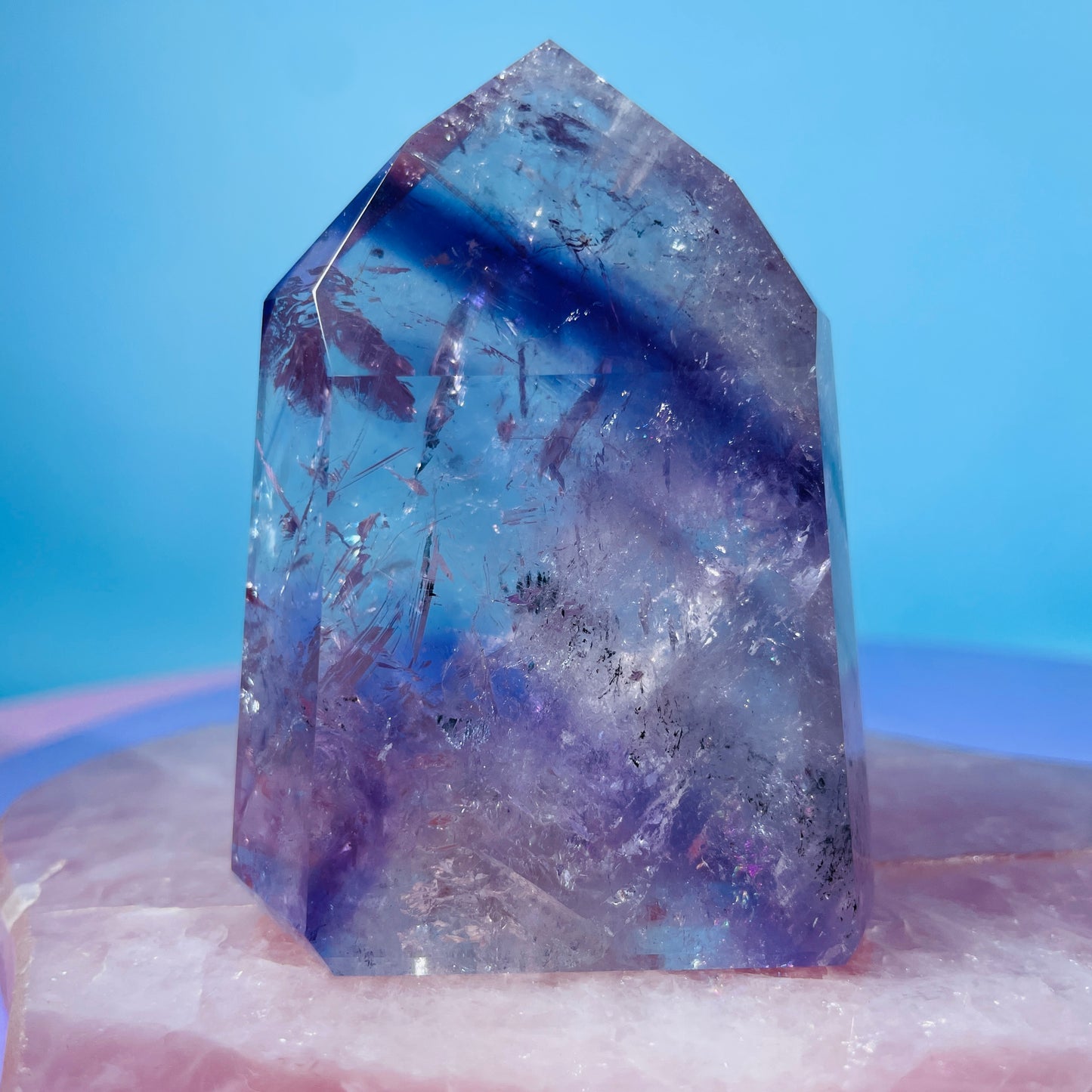 High Grade Trapiche Amethyst Chunky Medium Tower (Video)
