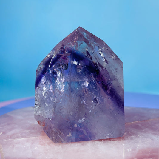 High Grade Trapiche Amethyst Chunky Medium Tower (Video)