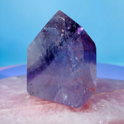 High Grade Trapiche Amethyst Chunky Medium Tower (Video)