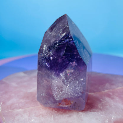 High Grade Trapiche Amethyst Chunky Medium Tower (Video)