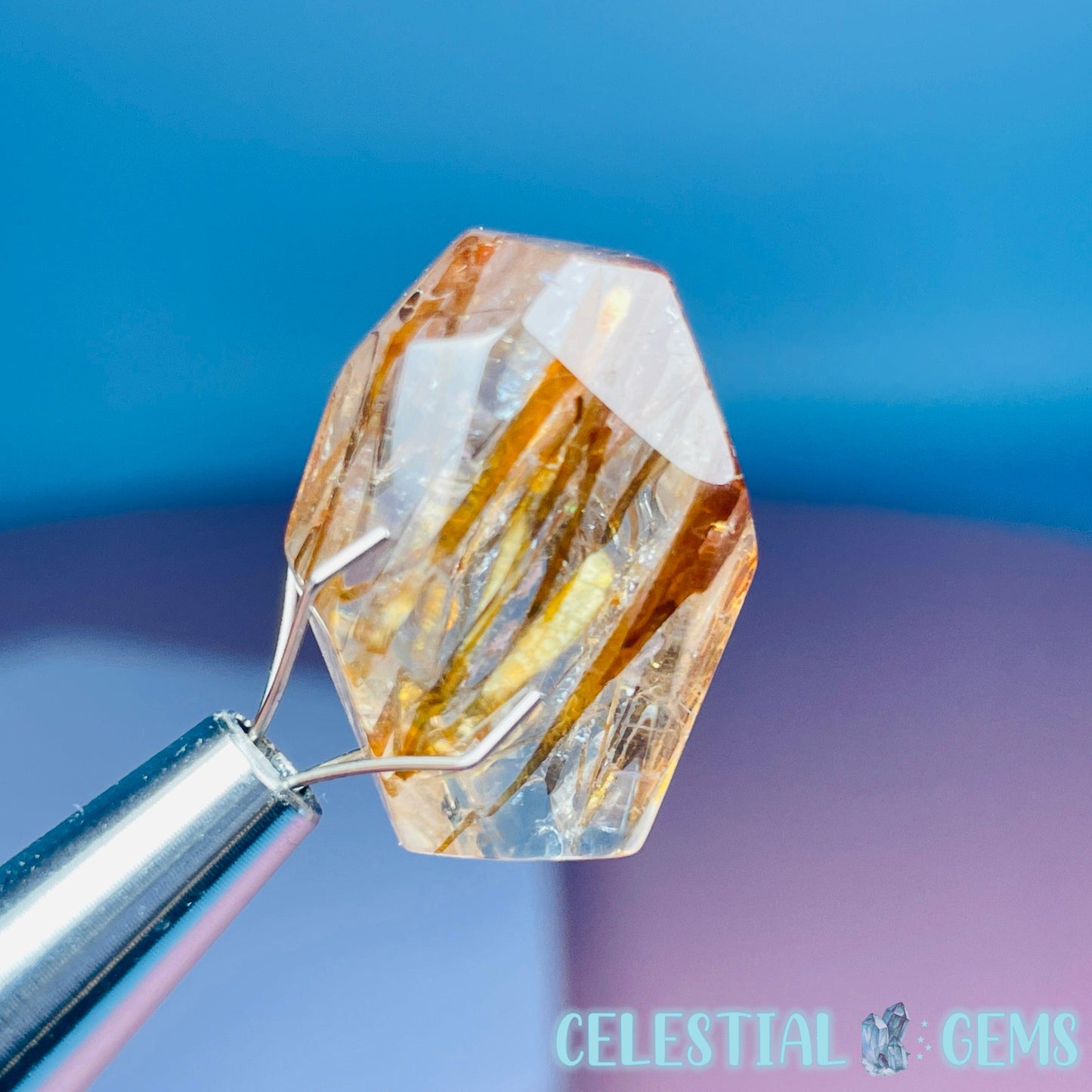 Rutilated Quartz Mini Gemstone Specimen