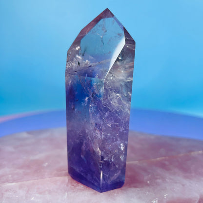 High Grade Trapiche Amethyst Small Tower (Video)
