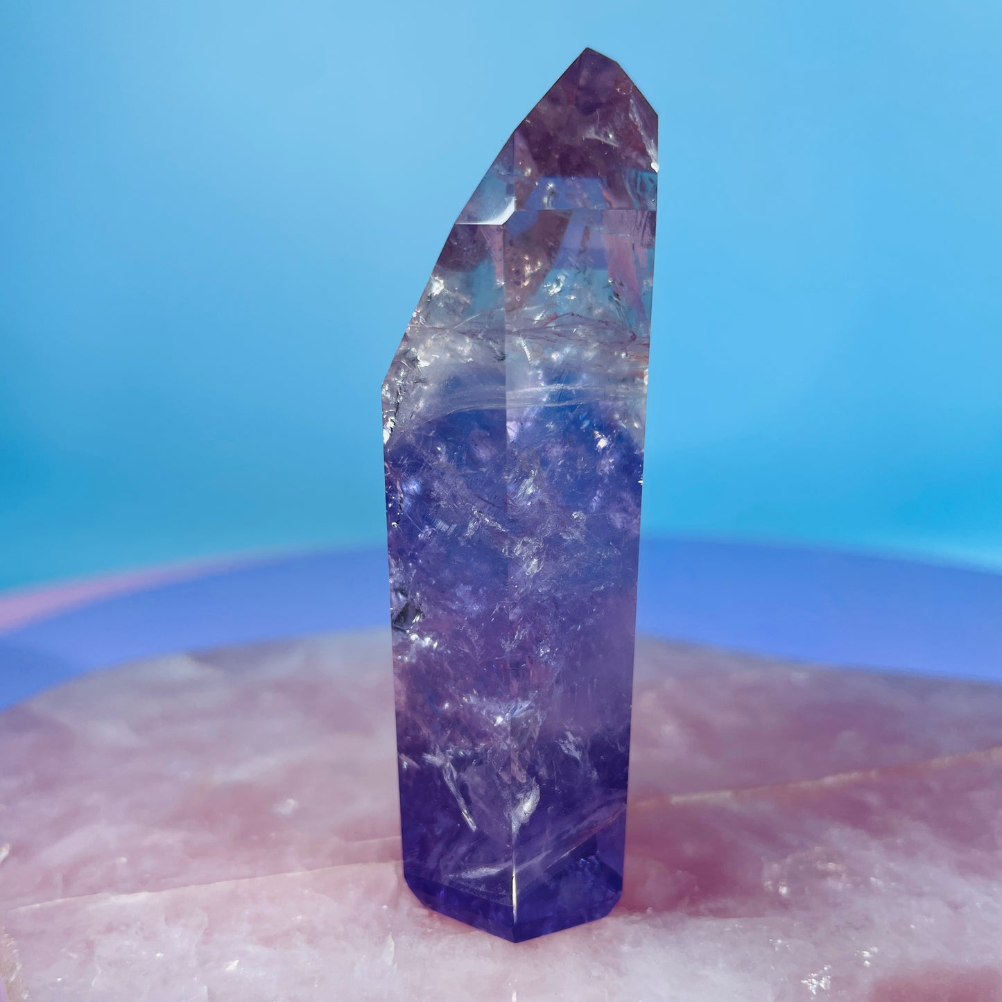 High Grade Trapiche Amethyst Small Tower (Video)