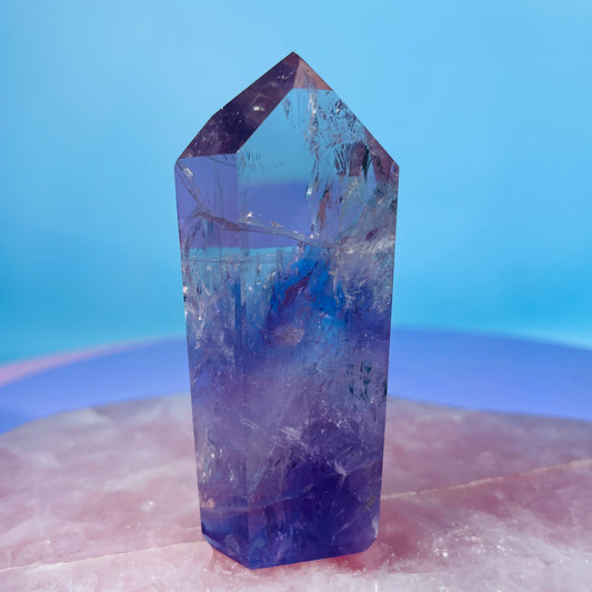 High Grade Trapiche Amethyst Small Tower (Video)