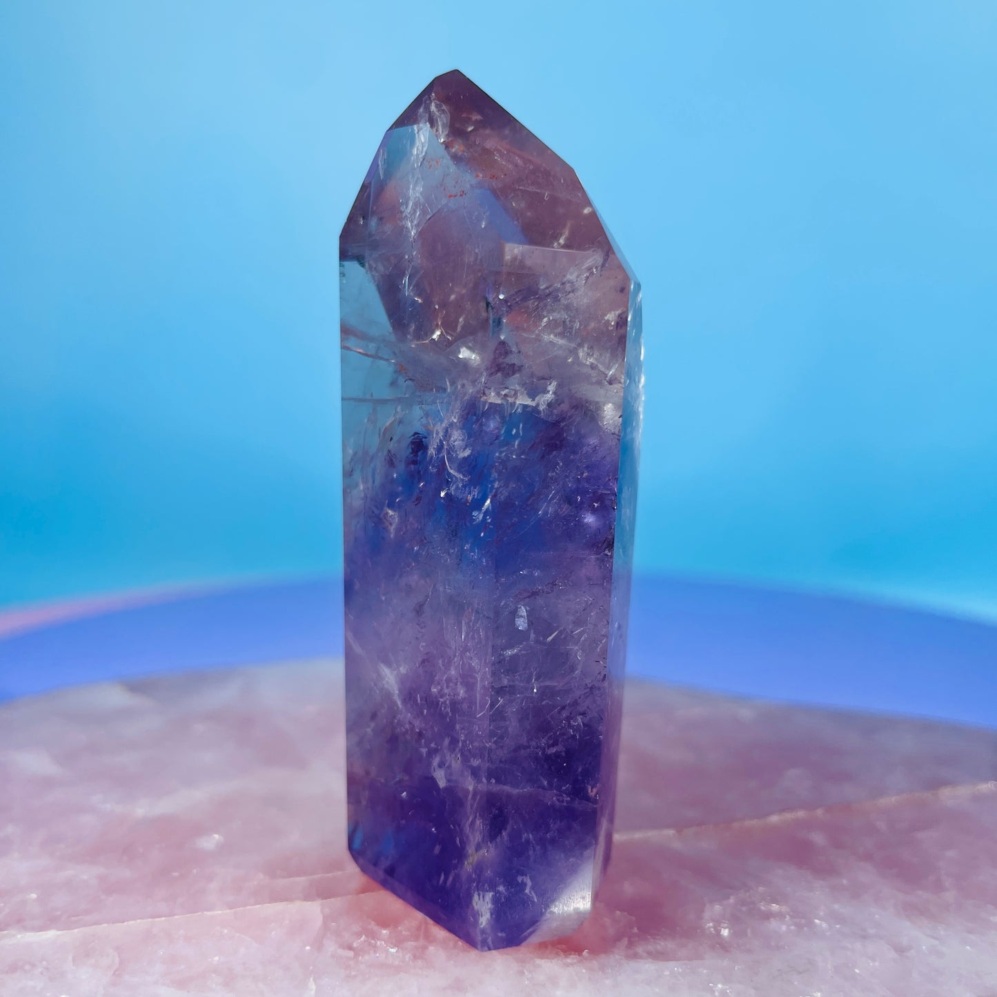 High Grade Trapiche Amethyst Small Tower (Video)
