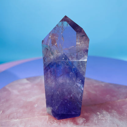 High Grade Trapiche Amethyst Small Tower (Video)