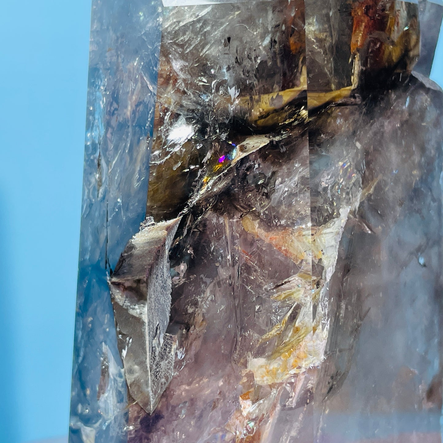Skeletal Smoky Quartz Large Tower (Video)