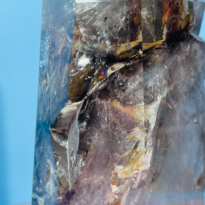 Skeletal Smoky Quartz Large Tower (Video)