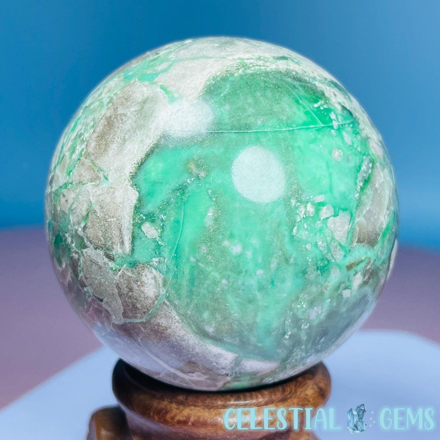 Variscite Medium Sphere