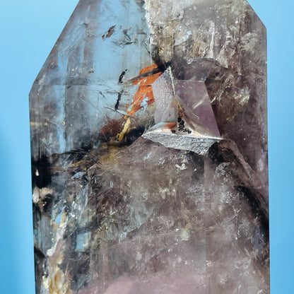 Skeletal Smoky Quartz Large Tower (Video)