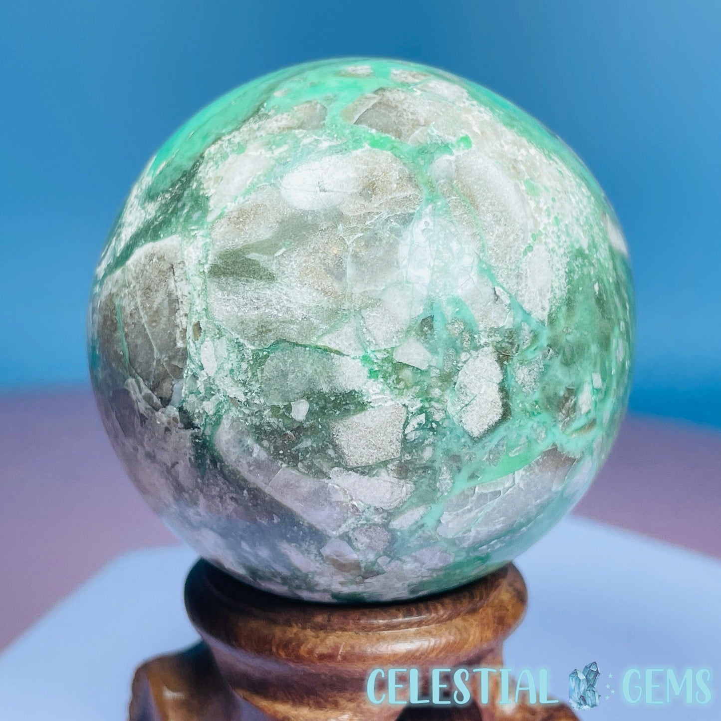 Variscite Medium Sphere