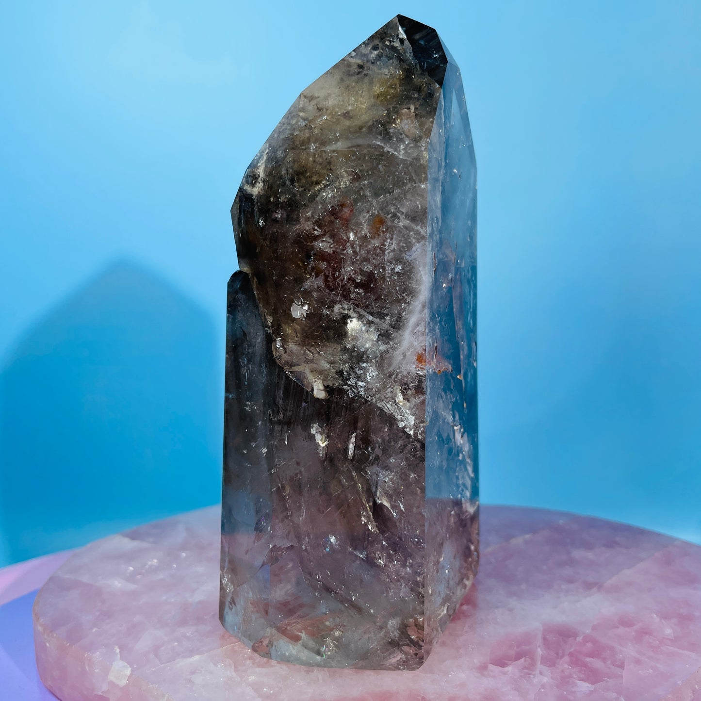 Skeletal Smoky Quartz Large Tower (Video)