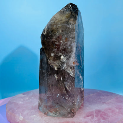 Skeletal Smoky Quartz Large Tower (Video)