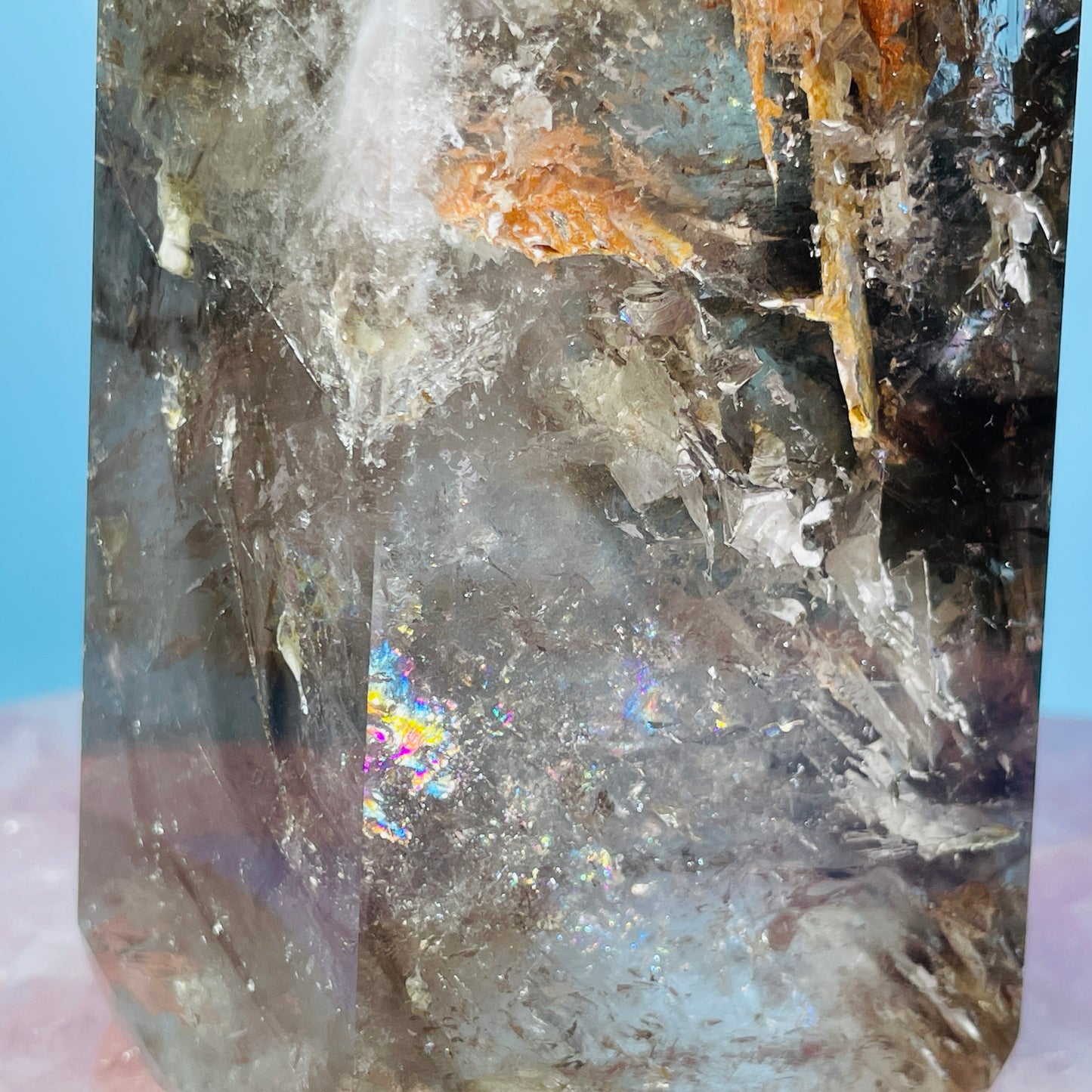 Skeletal Smoky Quartz Large Tower (Video)