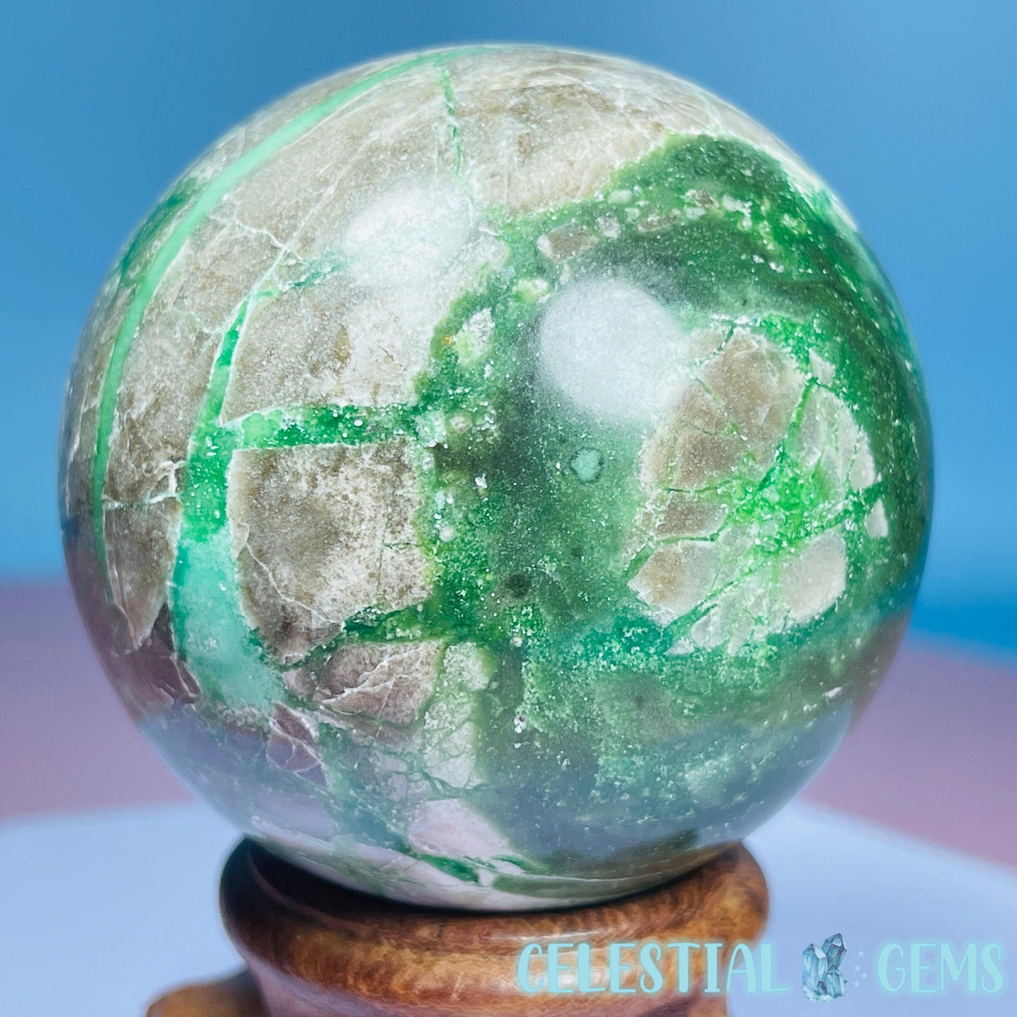 Variscite Medium Sphere