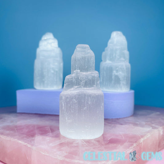 Selenite (Satin Spar) Natural Mini Tower 6cm