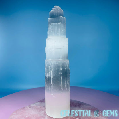 Selenite (Satin Spar) Natural Large Tower 20cm