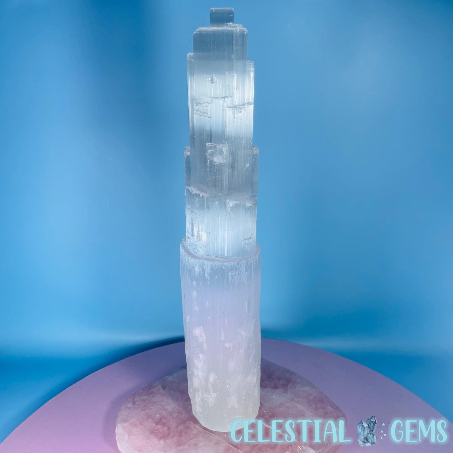 Selenite (Satin Spar) Natural XL Tower 30cm