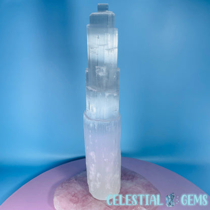 Selenite (Satin Spar) Natural XL Tower 30cm