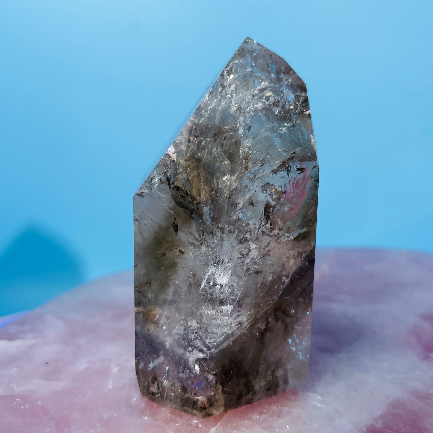 Skeletal Smoky Quartz Medium Tower (Video)