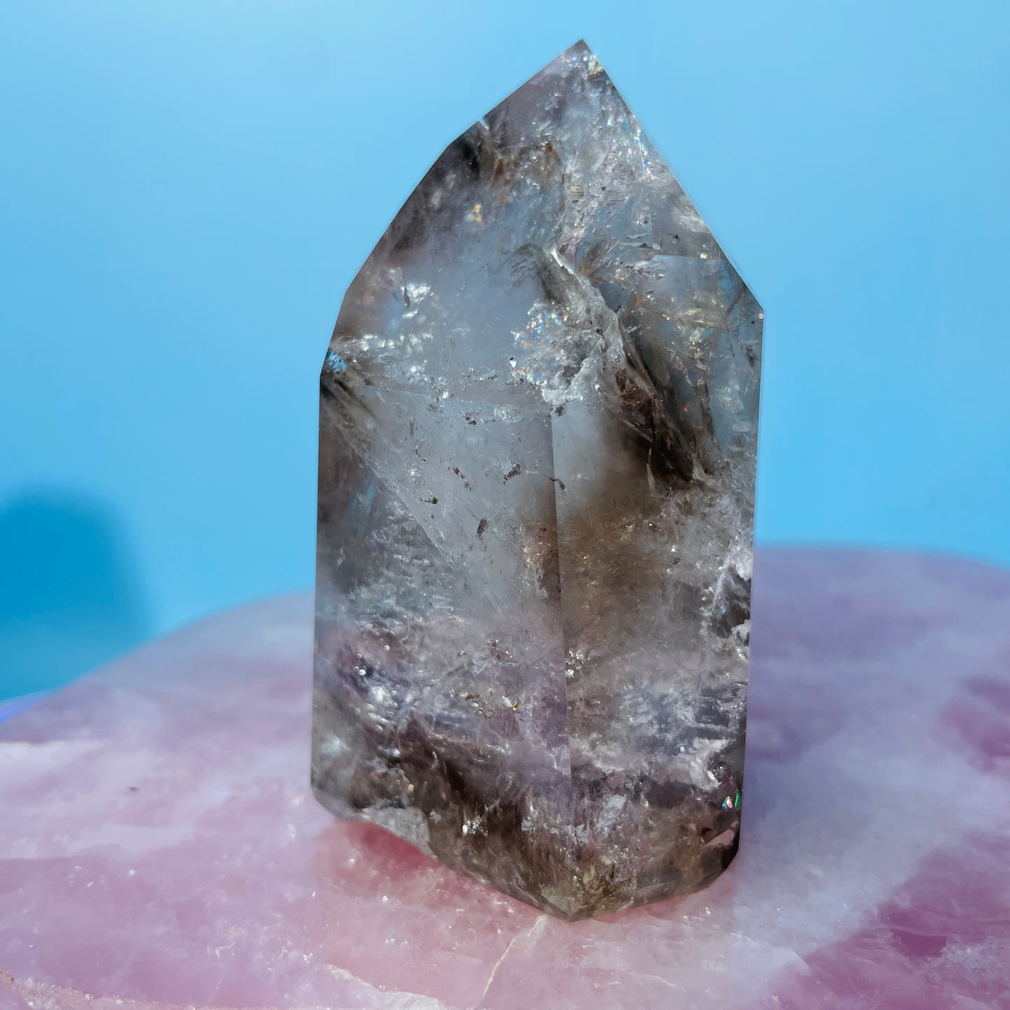Skeletal Smoky Quartz Medium Tower (Video)