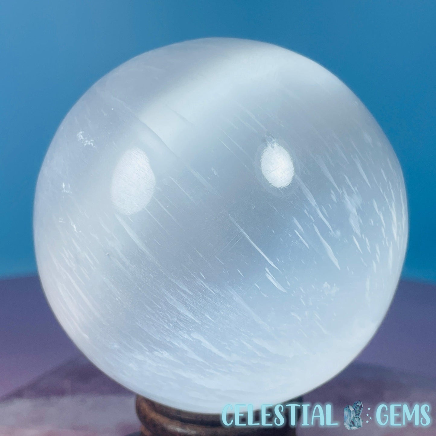 Selenite (Satin Spar) Large Sphere 8cm