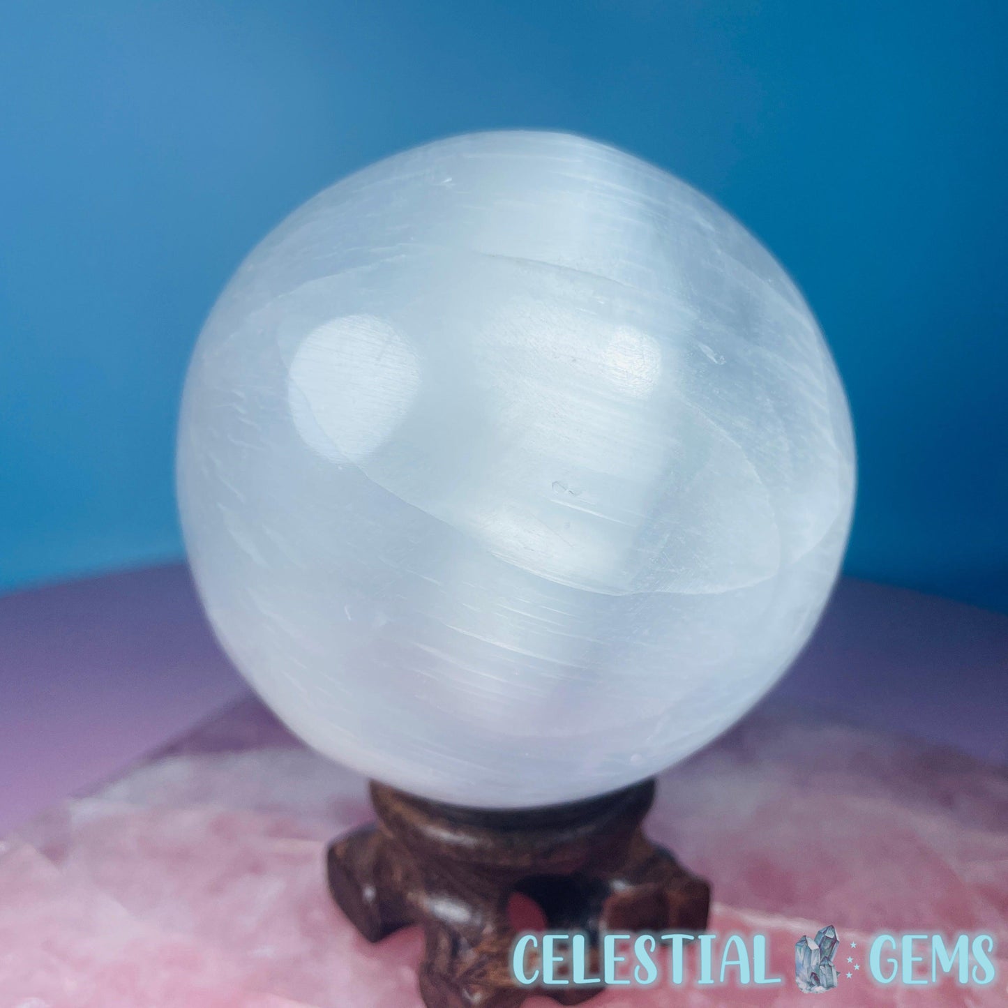 Selenite (Satin Spar) Large Sphere 8cm