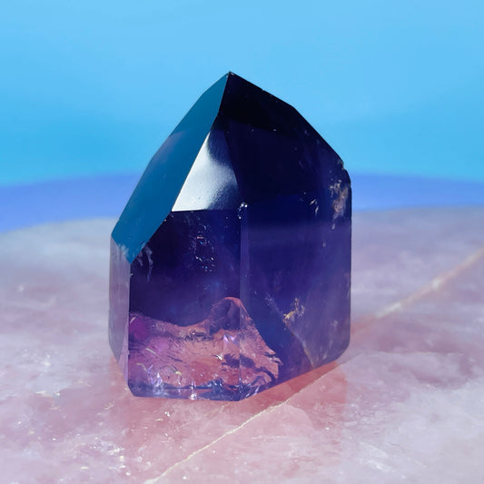 High Grade Dark Amethyst Small Tower