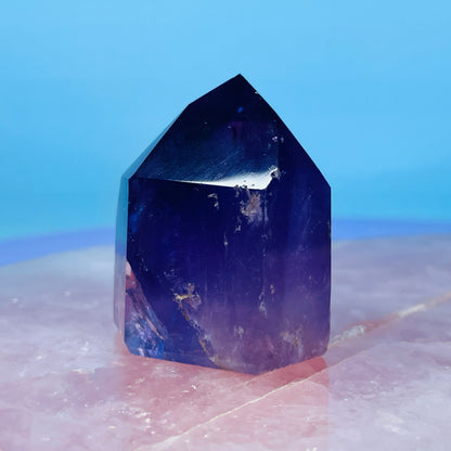High Grade Dark Amethyst Small Tower