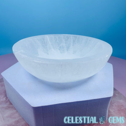 Selenite (Satin Spar) Round Small Bowl 10cm