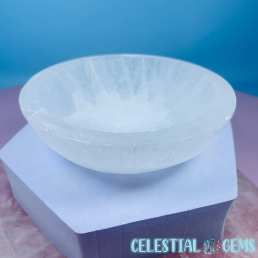 Selenite (Satin Spar) Round Small Bowl 10cm