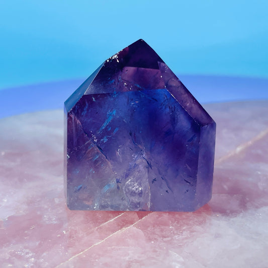 High Grade Dark Amethyst Small Tower