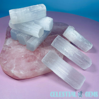 Selenite (Satin Spar) Natural Small Stick 5-6cm Bundle of 10