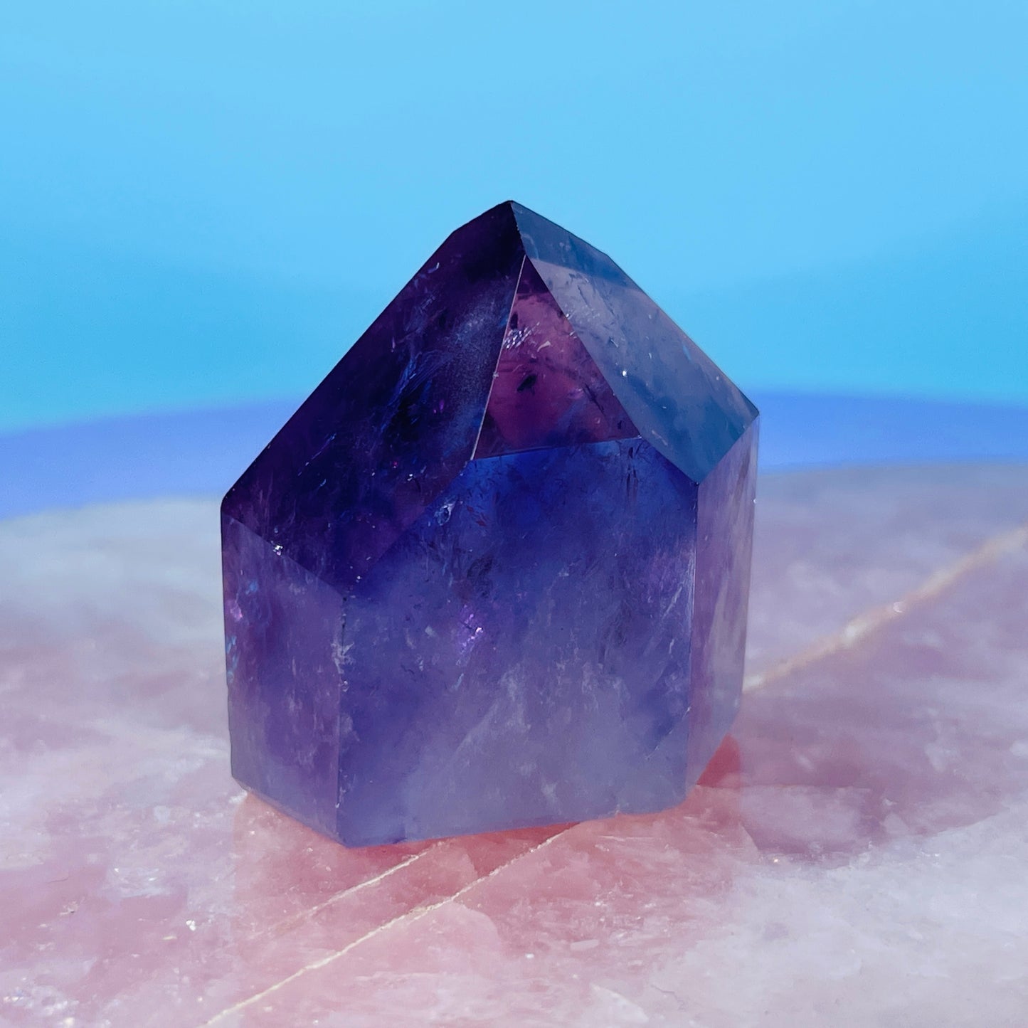 High Grade Dark Amethyst Small Tower