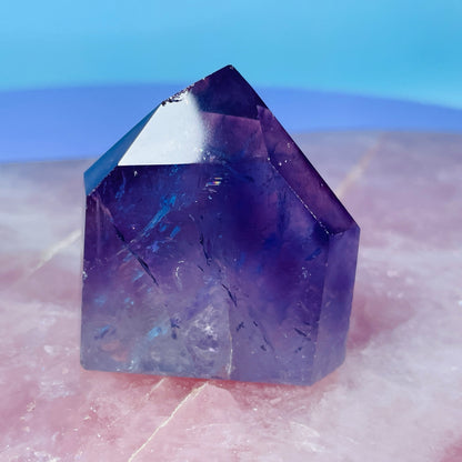 High Grade Dark Amethyst Small Tower