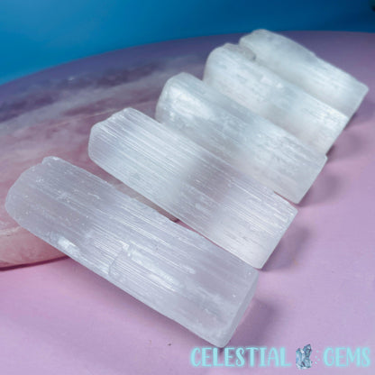 Selenite (Satin Spar) Natural Small Stick 5-6cm Bundle of 10