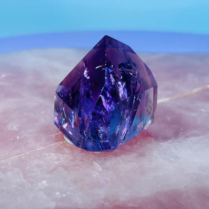 High Grade Dark Amethyst Mini Tower