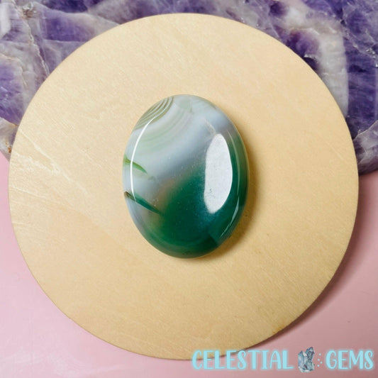 Dyed Green Agate Worrystone