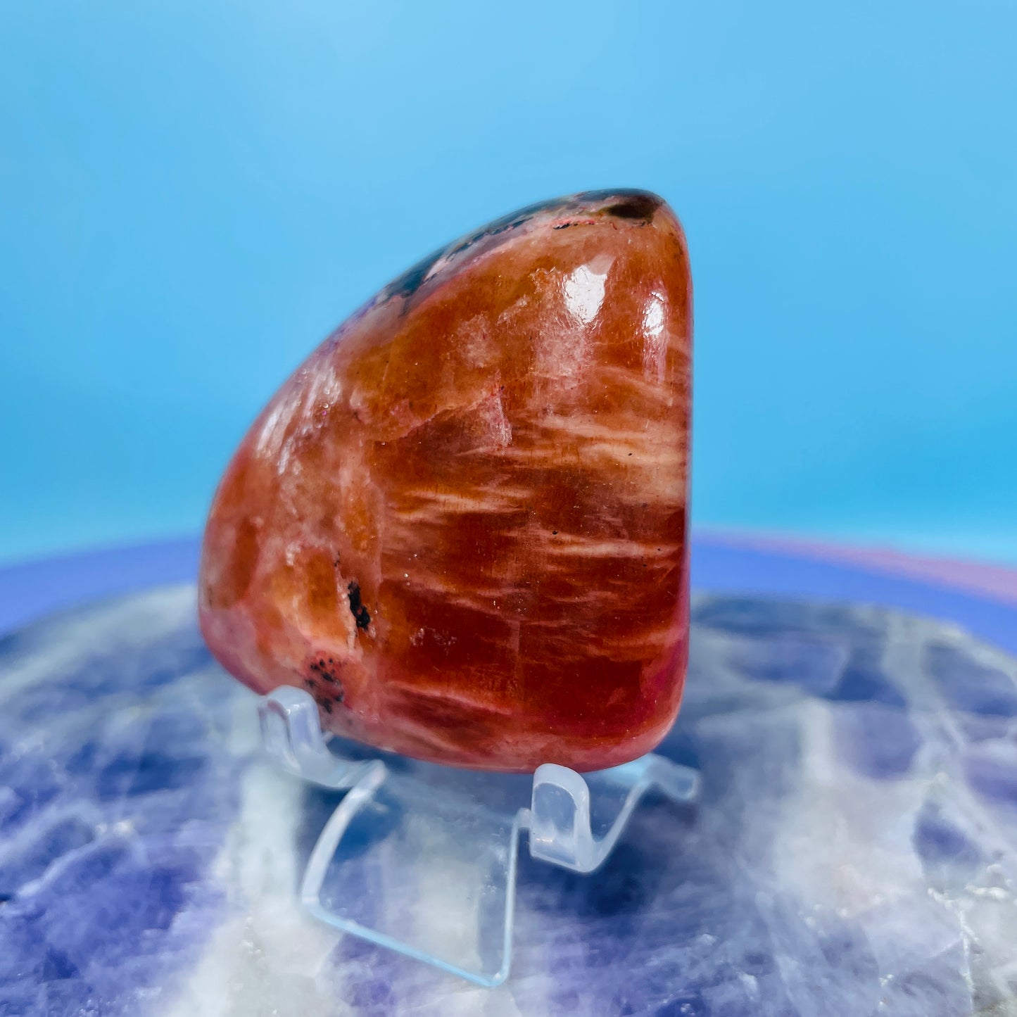 Iolite + Sunstone Small Freeform (Video)