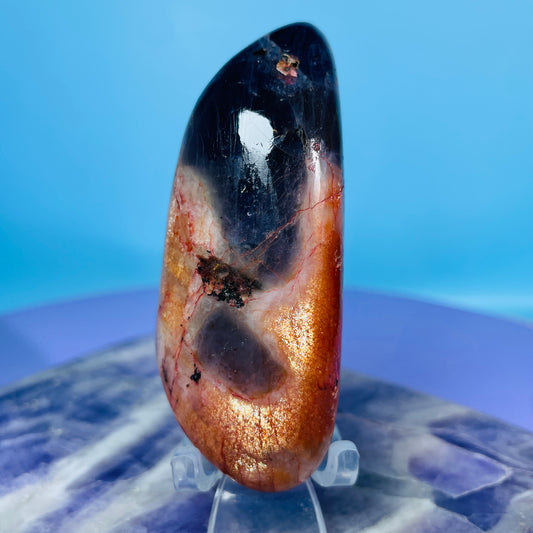 Iolite + Sunstone Small Freeform (Video)