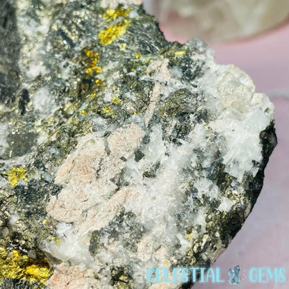 Rhodochrosite, Chalcopyrite, & Galena Chunk (1203g)