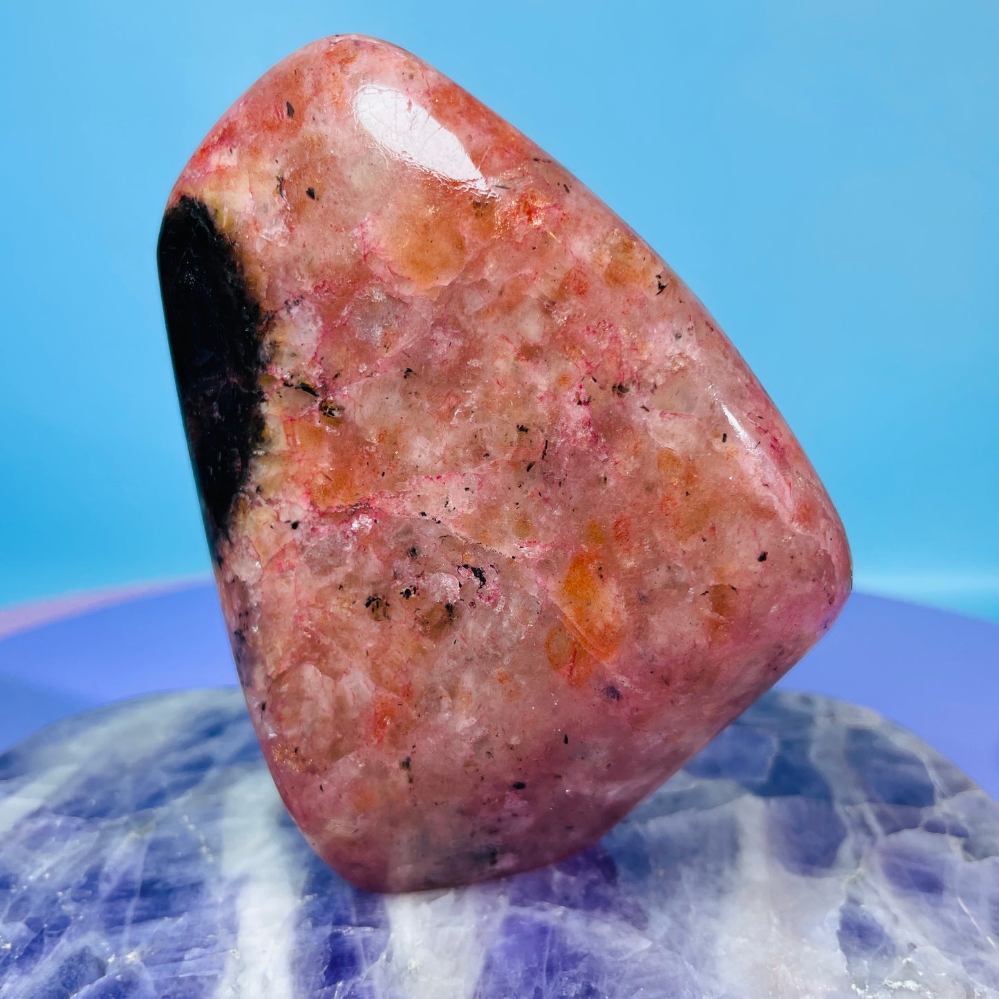 Iolite + Sunstone Medium Freeform (Video)