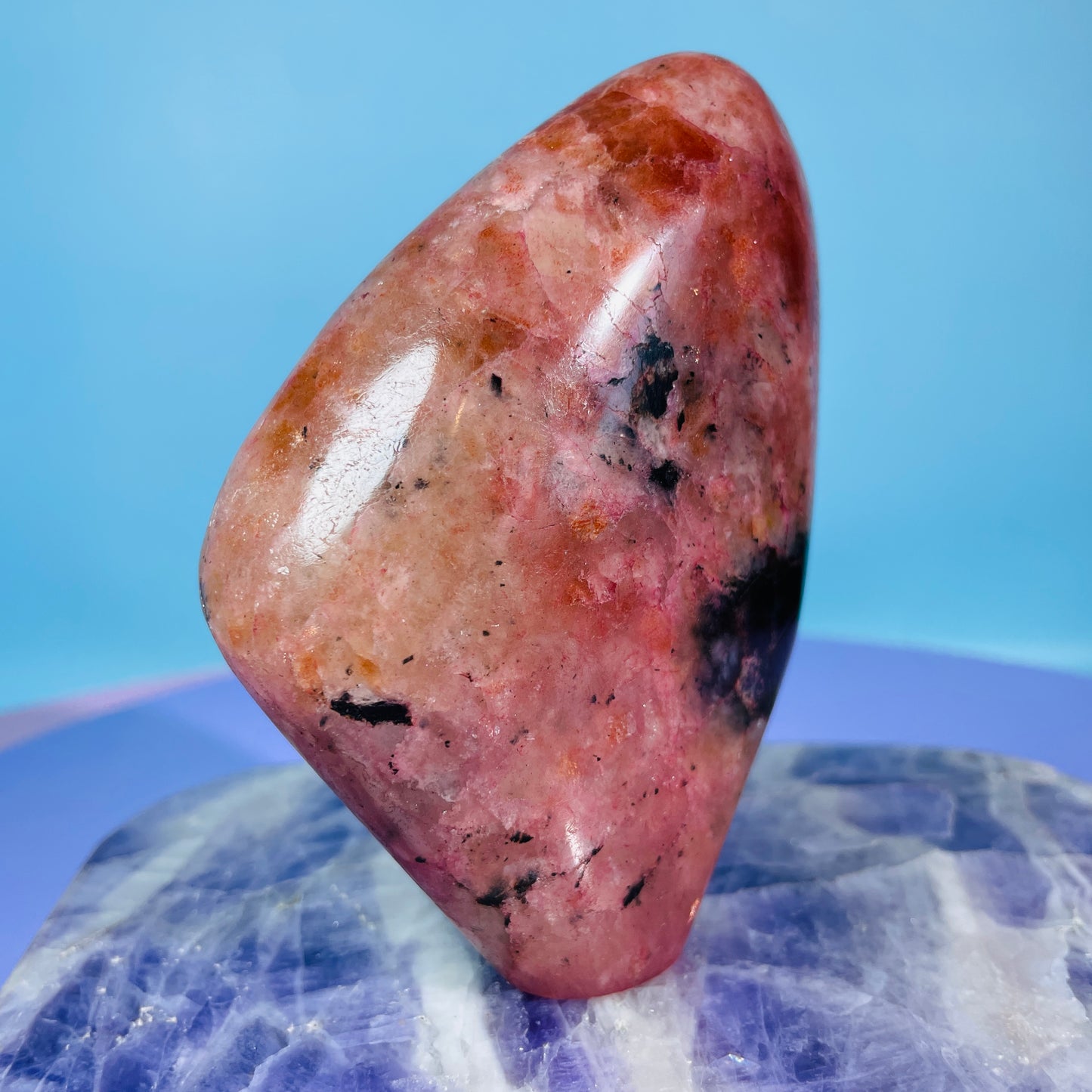 Iolite + Sunstone Medium Freeform (Video)