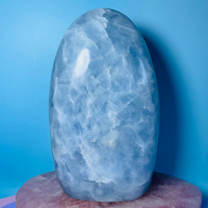 Blue Calcite Large Freeform