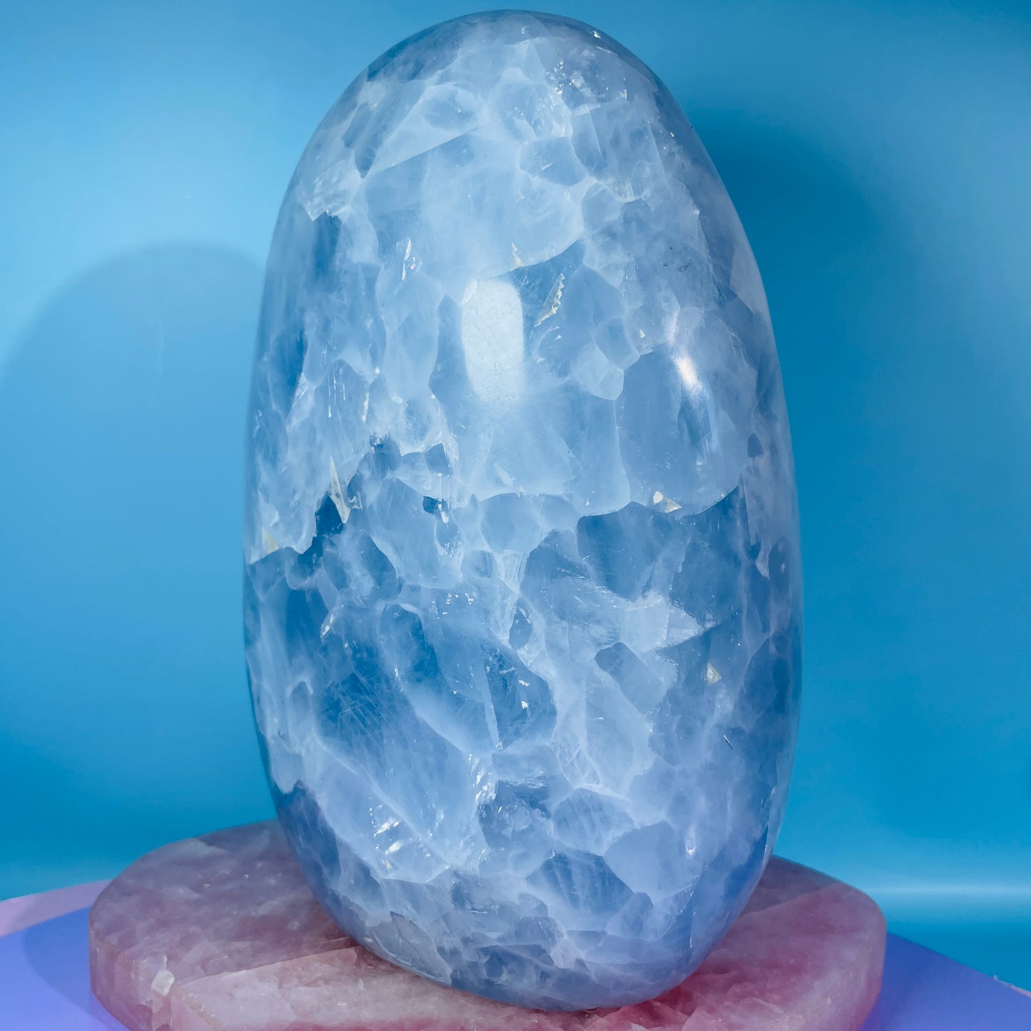Blue Calcite Extra Large XL Freeform
